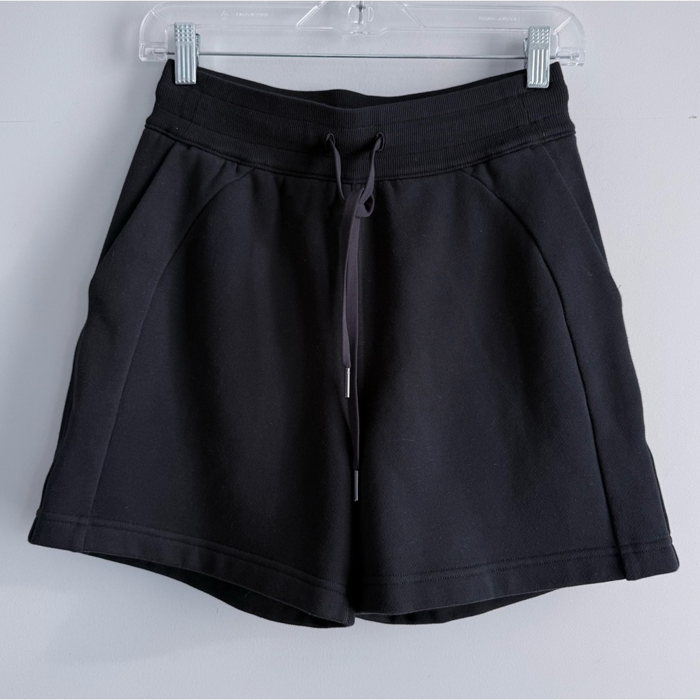 Lululemon Scuba High-Rise Short 5" - Black Size 4 Athletic Sweat Shorts W7CBOS - Picture 6 of 14